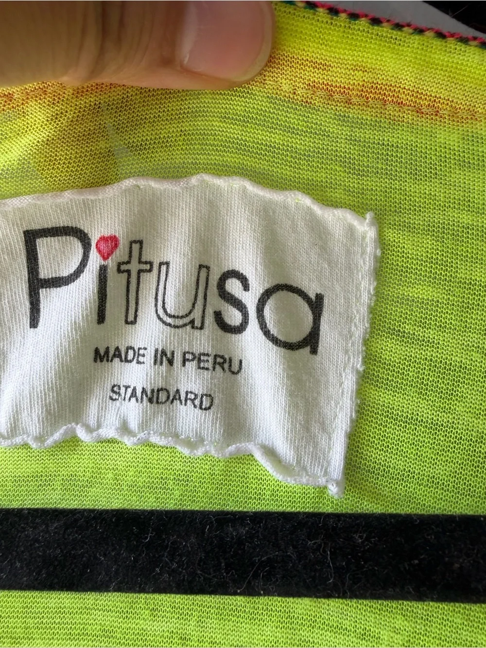 Pitusa Neon Lime Cover-Up with Pink Trim